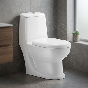 Inodoros de Porcelana de Marca Premium, Artículos Sanitarios para Baño, Inodoro de Cerámica Moderno de Una Pieza - Product Image 4