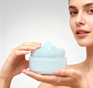 Crème pour le visage au peptide de cuivre GHK-Cu, marque privée, logo bleu, peptide de cuivre, éclaircissant, anti-rides, réparateur pour le soin du visage - Product Image 2