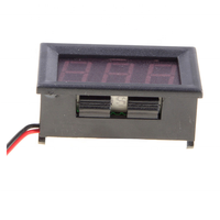 Voltmeter Digital Mini 0.56 Inci DC 0-100V Panel Meter Tiga Warna 6V 12V Mobil Listrik 22mm Frekuensi AC Arus DC