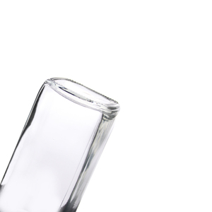 Verre à shot de 60 ml (2 oz) transparent, carré, de style français, pour jus pressé à froid, avec bouchon à vis en aluminium plastisolé - Product Image 3