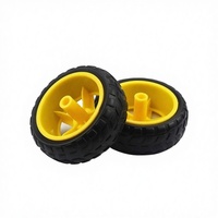 Roue en caoutchouc / Accessoires pour robot / Voiture de patrouille télécommandée / Roue de châssis de voiture intelligente 40G
