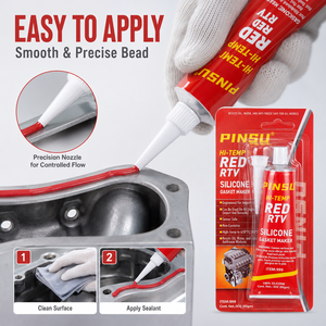 <span class=keywords><strong>Adesivo</strong></span> Sigillante Siliconico Multiuso per Alte Temperature per Motori Auto, Trasmissioni e Sigillature Meccaniche - Product Image 1