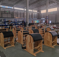 VOG VOG-PL008 Barrel d'escalade Pilates en chêne – Durable, multifonctionnel, réglable et écologique pour la maison, le studio et le yoga