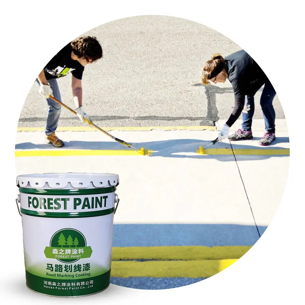 Factory Price Yellow and white color cold plastic highway traffic road sigh paints line marking paint