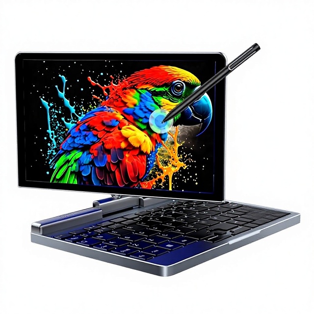 2-in-1 Intel PC Tablet Laptop 8inch Touchscreen Keyboard Windows 3-Year Warranty Ultra-slim Office Stock Trading Learning Device