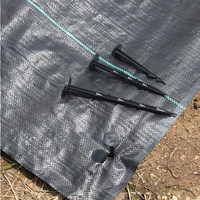 70g-150g Jardin Bâtiment Agricole Revêtement de Sol Mauvaises Herbes Agricoles Bloquant Noir Tapis de Mauvaises Herbes Durable