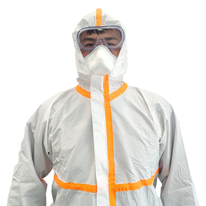 Personnalisé SF tyvek jetable microporeux protecteur <span class=keywords><strong>peintre</strong></span> vêtements de travail combinaison de protection avec sans capuche bandes costume de sécurité - Product Image 3