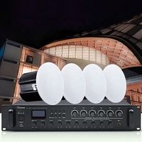 Amplificateur égaliseur professionnel Thinuna VTA-480F II, table de mixage sonore, système de sonorisation PA, 6 zones, 100 V, tuner USB, amplificateur de mixage BT