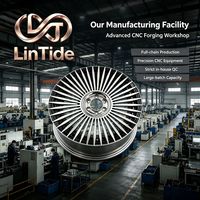 Jantes en alliage forgées de luxe à rayons multiples et fins, style éventail, bicolores, anti-corrosion pour le marché d'exportation mondial