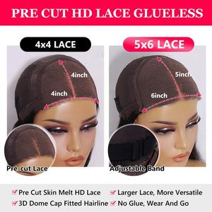 <span class=keywords><strong>Yelo</strong></span> วิกผมบ็อบสั้นตรงไร้กาววิกผมลูกไม้ด้านหน้าสำหรับผู้หญิงผิวดำ - Product Image 3