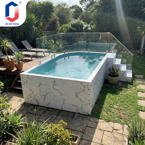 Piscine hors sol en fibre de verre pour hôtel, resort ou jardin, avec équipement complet - Product Image 1