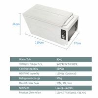 Pompe de refroidissement pour bain de glace Wolen, compresseur 2300W, capacité de refroidissement, réfrigérant R410a, 110V, pour récupération sportive, refroidissement rapide (sûr)