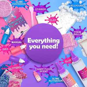 Perfect Kraft Girls Unicorn <b>Slime</b> <b>Kit</b> Kids Can <b>Make</b> Sparkle Clay Foam & Jelly Cube Playdough for Creative Fun - Product Image 4