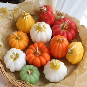 Creative Fruit-Shaped <b>Small</b> Halloween Christmas <b>Candles</b> Diwali & Mother's Day Pumpkin Scented <b>Candles</b> for Meditation - Product Image 2