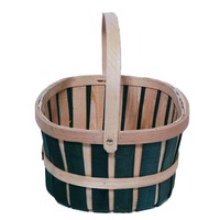 Plateau à copeaux de bois de saule lourd avec poignée panier en bois de saule teinté