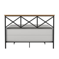 Neu eingetroffen: Schwarzes Metallbettgestell, kundenspezifische Größen (Twin, Full, Queen, King), einfache Montage, robust und langlebig, ideal für Mietwohnungen und Zuhause.