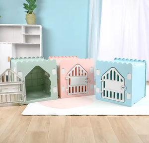 מכלאת כלבים מפלסטיק, ניתנת להסרה וכביסה, לכל עונות השנה, מתאימה לגזעים קטנים, לשימוש פנימי/חיצוני, ידידותית לסביבה, מבוקשת מאוד. - Product Image 2