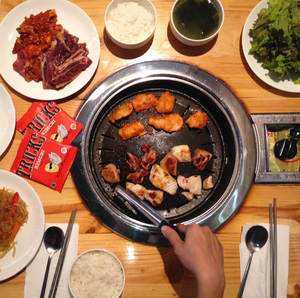 Parrilla <span class=keywords><strong>de</strong></span> barbacoa <span class=keywords><strong>de</strong></span> carbón <span class=keywords><strong>de</strong></span> sobremesa coreana aprobada por la CE - Product Image 3