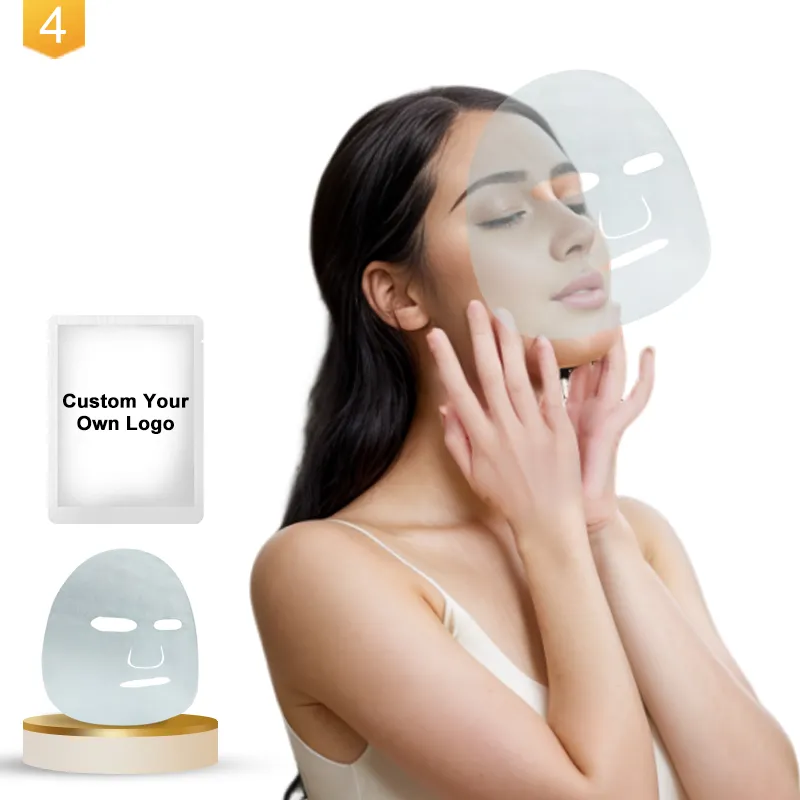 Masque en feuille de collagène microcristallin populaire Anti-rides raffermissant Gel de cristal masques d'élimination des ridules