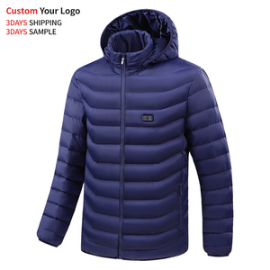 5V USB <b>Heated</b> Canvas Sporty <b>Jacket</b> Windproof Waterproof Hooded Men's Winter Outdoor Self Heating <b>Electric</b> Puffer - Product Image 3