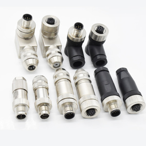 Westsam металлическая пластиковая установка мужской женский IP67 водонепроницаемый разъем авиационный штекер M12 8-контактный круговой разъем - Product Image 3