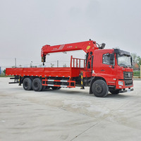 Nouveau dongfeng sany 12 tonnes grue camion monté palfinger camions à benne basculante grue montée chine euro3