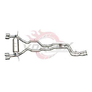 Échappement arrière à soupapes en acier inoxydable Vortex pour BMW F80 M3 F82 M4 avec silencieux central transversal et kits de sorties quadruples chromées - Product Image 3