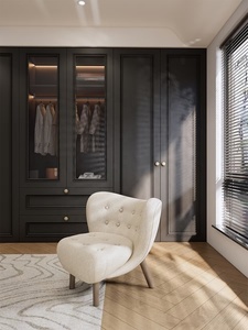 Custom Luxury French Style Walk-In <strong>Closet</strong> with Center Island <strong>Big</strong> Wardrobe from Villas Designs for Bedroom Furniture - Product Image 4
