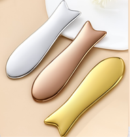 Planche Gua Sha professionnelle en acier inoxydable, outil anti-âge pour le visage, détoxifiant, pour une peau éclatante, masseur facial antimicrobien