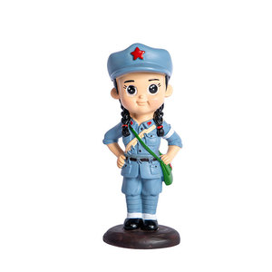 Figura del Ejército Rojo de Yu Mo, Soldado Trompetista con Uniforme Azul, Regalo Coleccionable Hecho en China - Product Image 5
