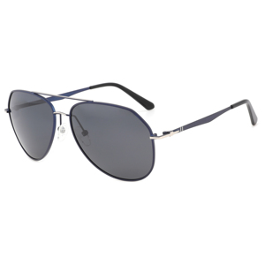 <b>Pilot</b> Sunglasses Full Rim Polarized Dark Blue Frame Unisex Adult Driving UV Protection - Product Image 1