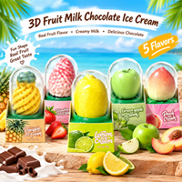 Produits très demandés pour les grossistes : Chocolat au lait, crème glacée aux fruits 3D, vente directe d'usine, prix bas, vente en gros
