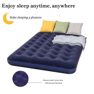 <span class=keywords><strong>Matelas</strong></span> gonflable extérieur de prix usine lit d'air de flocage portatif simple pour le voyage de camping avec le <span class=keywords><strong>matelas</strong></span> d'air intégré de pompe - Product Image 5