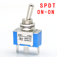 Interrupteur à bascule SPST SPDT 25A 250VAC 2 broches 3 broches On-off/on-on/on-off-on 3 positions 3 broches Interrupteur momentané DPDT Bakélite Instruments