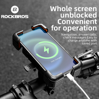 ROCKBROS Dudukan Ponsel Sepeda 360 Derajat Dapat Disesuaikan Cocok untuk Dudukan Ponsel di Setang Sepeda Ukuran 4.5-7.2 Inci