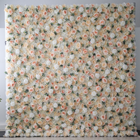 Toile de fond personnalisée en forme de fleur de rose artificielle pour décoration de fête d'événement de mariage