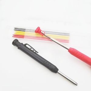 <span class=keywords><strong>Marqueur</strong></span> à trous profonds en plastique, crayons de menuisier mécanique, 2.8mm, rouge, noir, Construction, constructeur, 1 pièce - Product Image 6