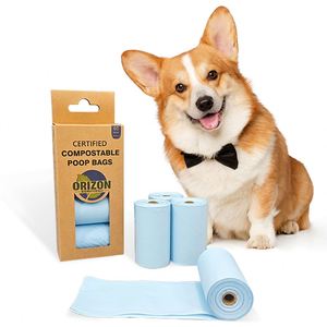 Sacs à déjections canines biodégradables écologiques ORIZON avec logo personnalisé, parfum lavande de luxe, compostables, 23x33cm, épaisseur 15-20mic, 540 unités - Product Image 5