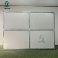 Box de chevaux stable préfabriqué en acier galvanisé, portable et couvert, durable, pour extérieur, équipement équestre