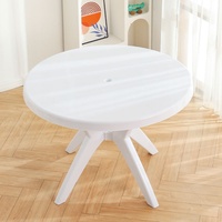 Vente en gros de table d'extérieur détachable en plastique blanche épaissie table à manger pliable pour plage stand de nourriture barbecue événements en plein air