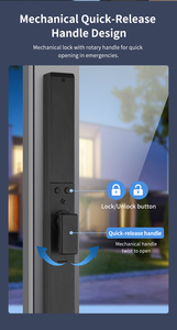 Cerradura Inteligente Digital Delgada con Reconocimiento Facial 3D y Huella Dactilar Glomarket, Cerradura Inteligente Deslizante de Aluminio con Aplicación Tuya - Product Image 6