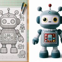 ODM OEM Custom AI Design Plüsch Roboter niedlich Gefüllte Anime Puppe als Geschenk