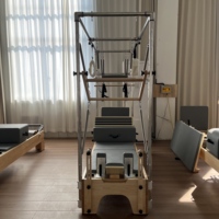 Meilleures ventes : Reformer de Pilates en bois d'érable massif, durable et de haute qualité, avec trapèze, pour studio de Pilates, salle de sport et fitness