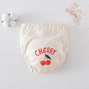 Celana latihan bayi, celana popok katun bayi menyerap cepat, celana latihan toilet tahan air katun Muslin - Product Image 4