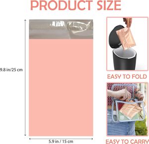 Bolsa de Plástico con Cierre Zip Personalizada, Negra Mate y Rosa, Reciclable, de HDPE, Impresa con Serigrafía, para Ropa, Trajes de Baño y Ropa Interior - Product Image 3