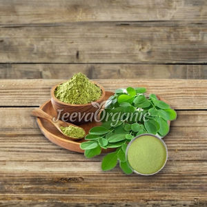 Poudre d'extrait de feuille de Moringa biologique Supplément à base de plantes vertes en capsules Bouteilles riches en vitamines naturelles respectueuses de l'environnement - Product Image 4