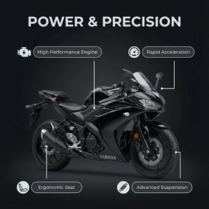 Apex Ride R3-400cc, Motocicleta de Alta Velocidad en Oferta, Suspensión Hidráulica, Tablero LCD, para Viajes Urbanos de Larga Distancia - Product Image 3