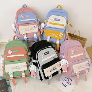 Joli cartable Version coréenne du sac de lycée junior pour les lycéens sac à dos léger