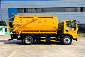 Camion d'aspiration multifonctionnel Dongfeng T3 10000L à 2 essieux et 6 roues avec jet d'eau haute pression pour fosses septiques - Product Image 3