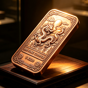 1KG copper bullion bar for hobby <b>gathering</b> - Product Image 1